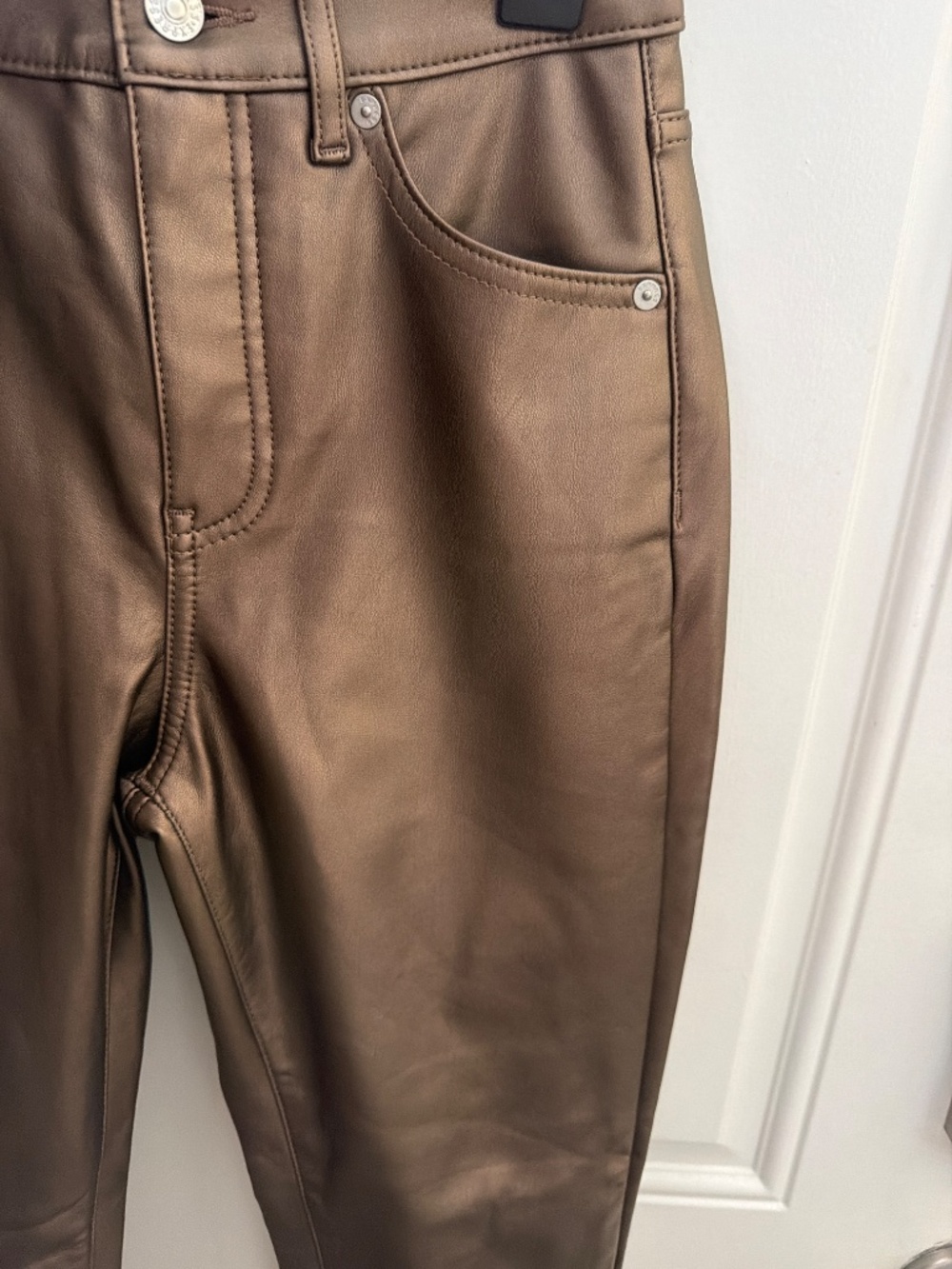 High Rise SkinnyLeg Slacks - Picture 3 of 3